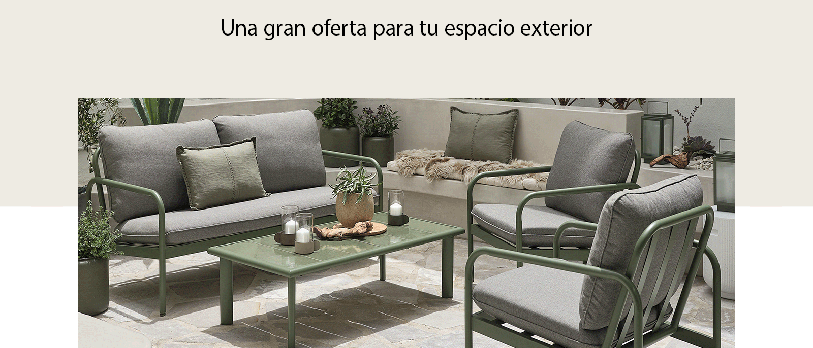 Una gran oferta para tu espacio exterior Una gran oferta para tu espacio exterior