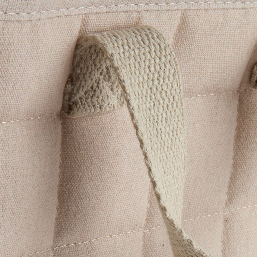 Cesta textil con asas