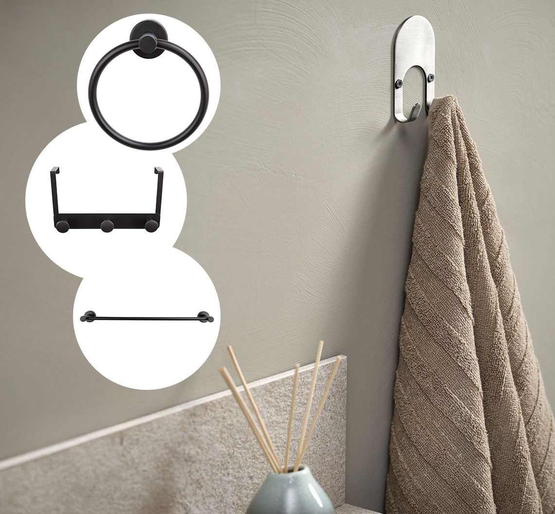 Toalleros STOCKVIK Toallero en un baño
