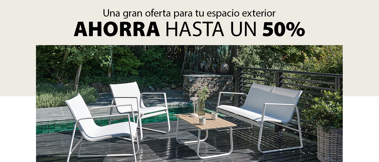 Una gran oferta para tu espacio exterior