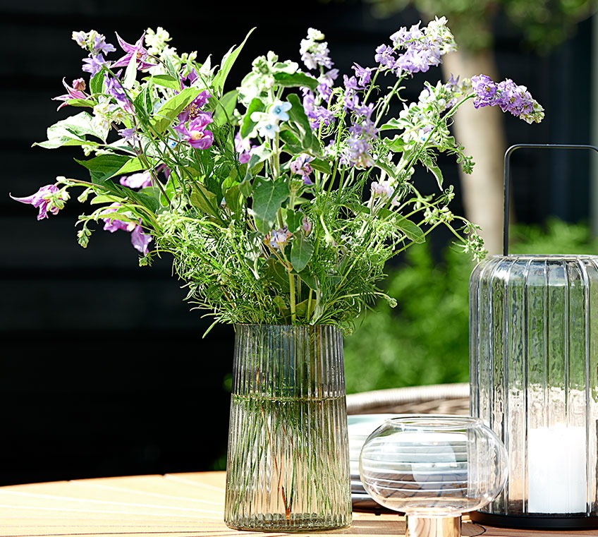 Jarrón de cristal grande. Tienda Online de flores en Zaragoza